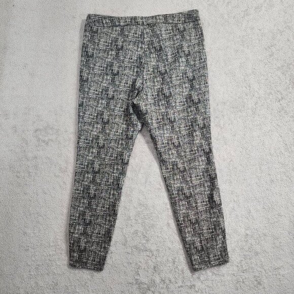 Nanette Lepore Womens Textured Black & White Leggings Pullon L - Picture 2 of 7